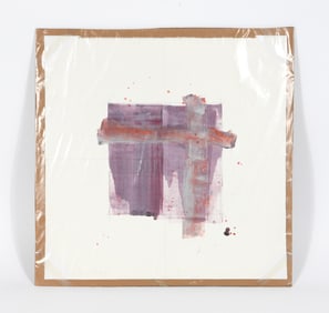 LINDA GRAVES "WALTON V" MIXED MEDIA ON PAPER