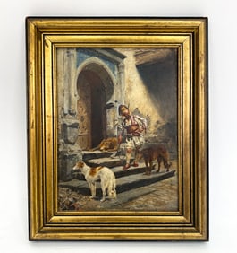 RUDOLF OTTO VON OTTENFELD ORIENTALIST O/B PAINTING