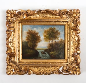 S. CREYONA (20TH C.) LANDSCAPE OIL ON BOARD