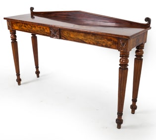 WILLIAM IV MAHOGANY SERVING CONSOLE TABLE