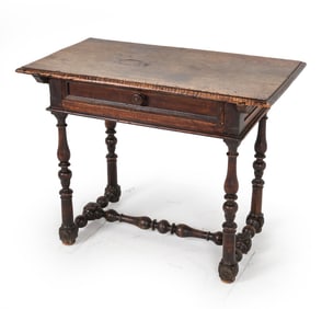 ANTIQUE FRENCH WALNUT CONSOLE TABLE 18TH C.