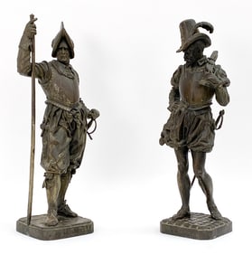 19TH C. ARMAND JULES LEVEEL (1821-1905) SCULPTURES