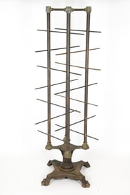 ANTIQUE FRENCH CAST IRON DABOS ETAGERE SHELVES