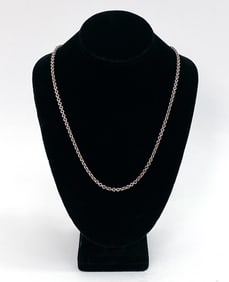 GEORG JENSEN DANISH STERLING CHAIN LINK NECKLACE