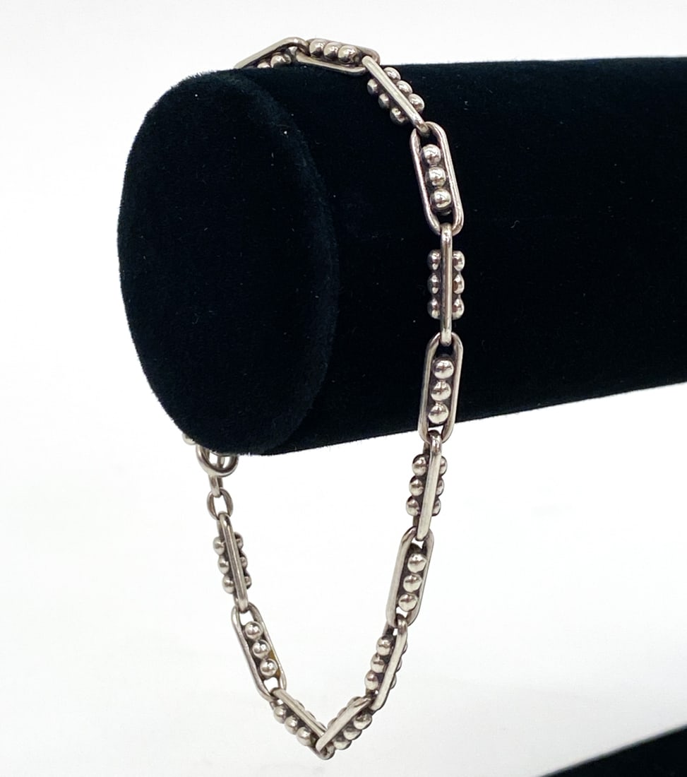 VINTAGE DANISH STERLING SILVER BRACELET (1 of 9)