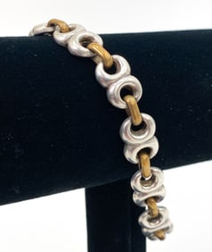 VINTAGE TAXCO STERLING LINK BRACELET