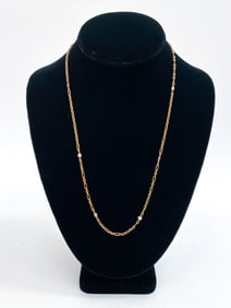 PEARL & GOLD CHAIN LINK NECKLACE