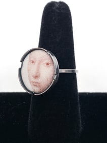 KIM NOGUEIRA SILVER, COPPER, 24K & ENAMEL RING