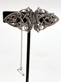 VINTAGE OLA MARIE GORIE STERLING BROOCH