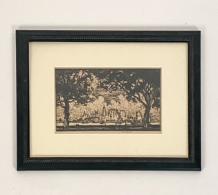 J. PENNELL (1857-1926) NEW YORK FROM GOVERNOR'S IS