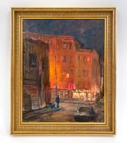 ANTHONY SPRINGER (1928-1995) NYC STREET O/C