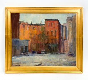 ANTHONY SPRINGER (1928-1995) NYC STREET O/C