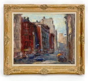 ANTHONY SPRINGER (1928-1995) NYC CHINATOWN O/C