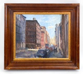 ANTHONY SPRINGER (1928-1995) NYC SOHO MORNING O/C