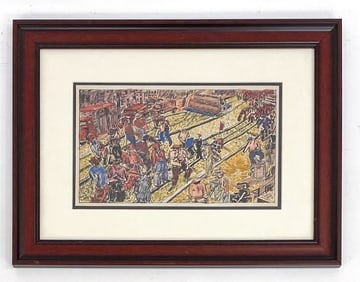 NIBERG ABBEY (1920-1990) WATERCOLOR