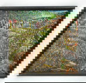 NIBERG ABBEY (1920-1990) EXPRESSIONIST LANDSCAPE