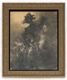CALVIN ALBERT (1918-2007) CHARCOAL