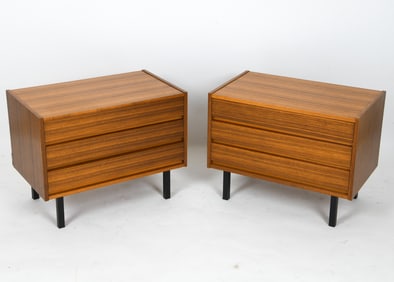 PAIR OF DANISH TEAK NIGHTSTANDS C. 1960S