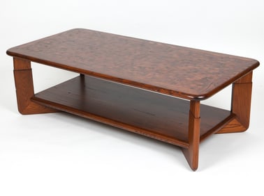SCANDINAVIAN PARQUETTERY TOP COFFEE TABLE