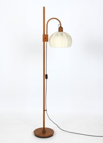 MID-CENTURY DOMUS TEAK FLOOR LAMP C. 1970S