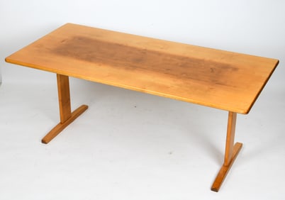 YNGVE EKSTROM BJORKA BIRCH DINING TABLE C. 1960S