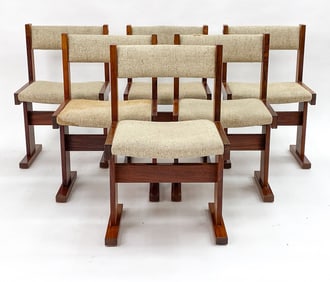 (6) POULSEN FOR GANGSO MOBLER DINING CHAIRS