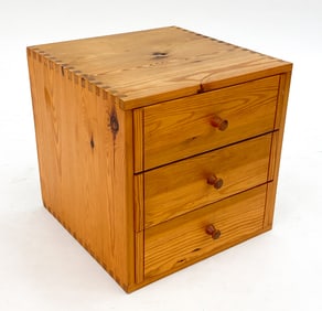ATE VAN APELDOORN PINE NIGHTSTAND CHEST C. 1960S