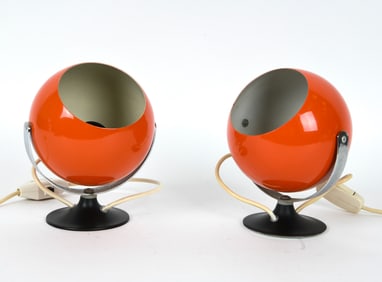 PAIR OF ANVIA ALMELO DUTCH "EYEBALL" DESK LAMPS