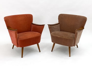 (2) GERMAN COCKTAIL CHAIRS C.1960S