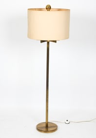 MID-CENTURY GERMAN BRASS FLOOR LAMP C. 1970S
