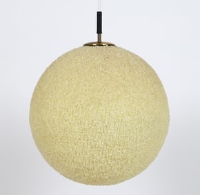 MID-CENTURY GERMAN "SUGAR BALL" PENDANT LIGHT