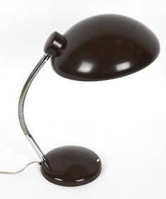 BAUHAUS STYLE METAL DESK LAMP C. 1950S