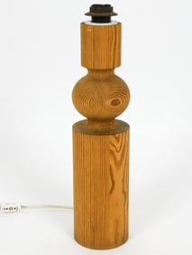 LUXUS VITTSJO SWEDISH PINE TABLE LAMP 1960S