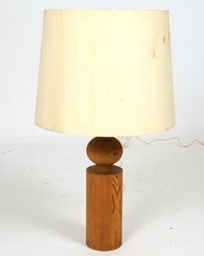 LUXUS VITTSJO SWEDISH PINE TABLE LAMP 1960S