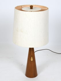 MID-CENTURY TEAK TABLE LAMP C. 1960S