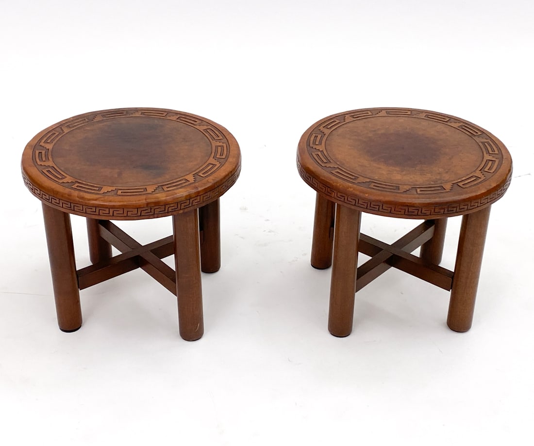 PAIR OF ANGEL PAZMINO STYLE SIDE TABLES (1 of 14)