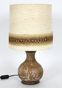 WEST GERMAN CERAMIC TABLE LAMP C. 1970S