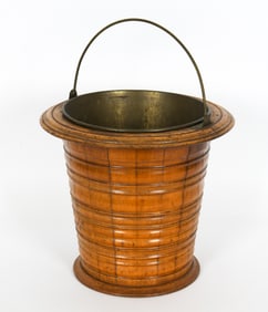 ANTIQUE WOODEN FIREBUCKET C. 1900S