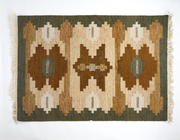 ROLLAKAN SWEDISH WOOL RUG C. 1960S