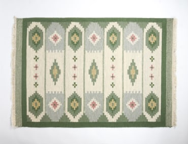 SWEDISH ROLLAKAN FLATWEAVE RUG C. 1950S