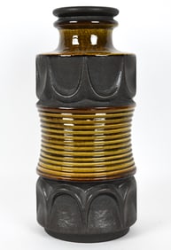 LARGE WEST GERMAN CERAMIC VASE C. 1970S