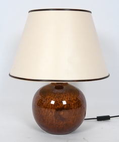 MID-CENTURY SCHUTTE LEUCHTE CERAMIC LAMP C. 1970S