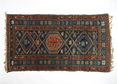 IRANIAN KILIM WOOL RUG C. 1940S