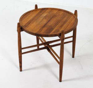 DANISH ROSEWOOD SIDE TABLE BY POUL HUNDEVAD
