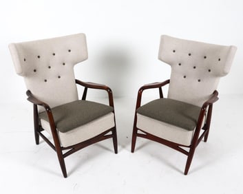 PAIR OF LOUNGE CHAIRS BY NIELS & EVA KOPPEL