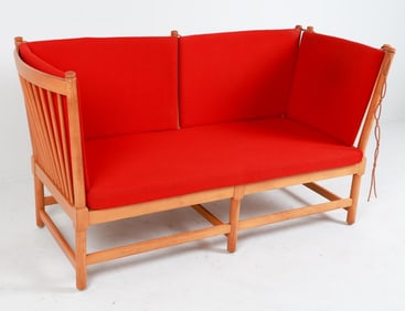 BORGE MOGENSEN BEECH SOFA FOR FRITS HANSEN