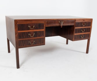 OLE WANSCHER FOR AJ IVERSEN ROSEWOOD WRITING DESK