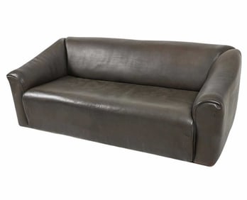 DE SEDE DS-47 BUFFALO LEATHER SOFA C. 1970'S