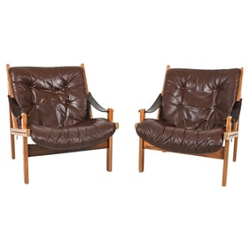 PAIR OF 'HUNTER' LOUNGE CHAIRS BY TORBJORN AFDAHL