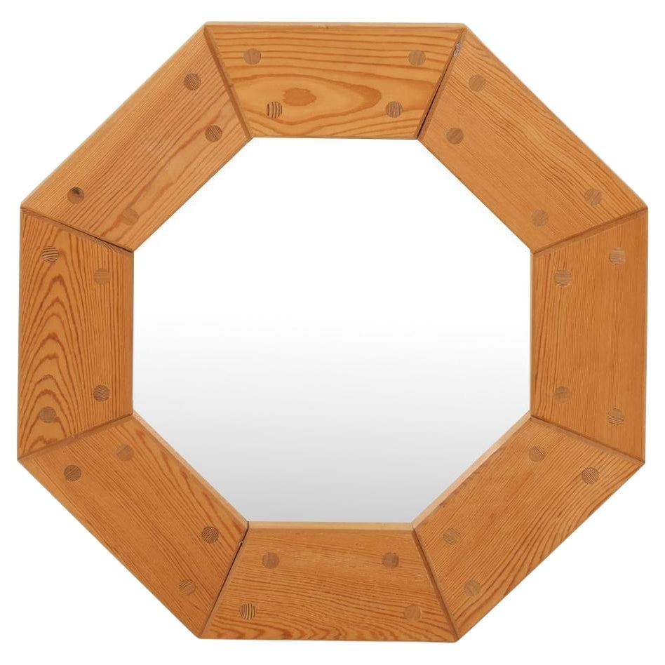 SWEDISH WILHELMSSON STYLE PINE WALL MIRROR (1 of 11)